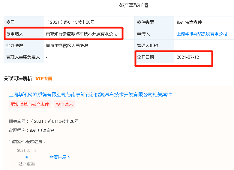 拜腾汽车又“被”申请破产：烧光84亿未造一辆量产车